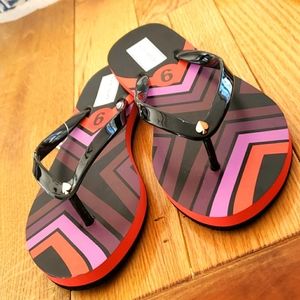 NWT Kate Spade | Manette Striped Flip Flops